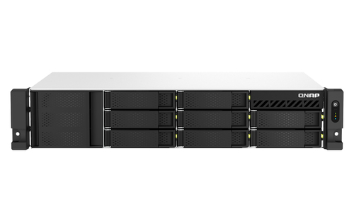 Сетевое хранилище без дисков/ SMB QNAP TS-864eU-8G NAS, 8-tray 3,5"/2,5" w/o HDD, 4-core Intel Celeron N5095 2.0-2.9 GHz, 8GB DDR4 max, 2x2.5GbE LAN, 2U Rackmount, 1x300W PSU.  W/o rail kit RAIL-B02