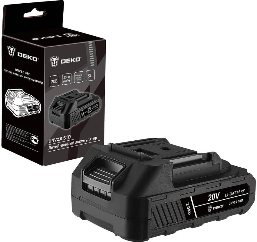 Батарея аккумуляторная Deko UNV2.0 STD 20В 2Ач  Li-Ion  (063-4492)