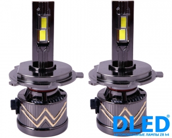 Автолампа светодиодная H4 P43T DLED Z8 Ultra Nano-Led CSP 3570 3300K 12V 100W 13000Lm CanBus (2шт.)