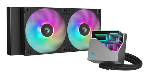 R-LT240-BKAMNC-G-1 - Система жидкостного охлаждения для процессора DeepCool LT240 ARGB черный (R-LT240-BKAMNC-G-1)  от 100 т.р.