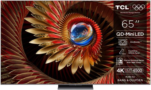 Телевизор LED TCL 65" 65C8K QD-Mini LED Frameless черный 4K Ultra HD 144Hz DVB-T DVB-T2 DVB-C DVB-S DVB-S2 USB WiFi Smart TV