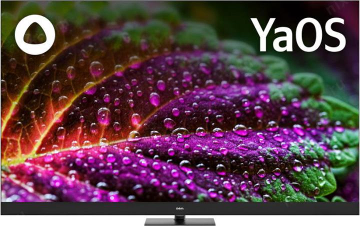 65" QLED ЖК телевизор BBK 65LED-8259/UTS2C (3840x2160, HDMI, LAN, WiFi,  BT,  USB,  DVB-T2, SmartTV)
