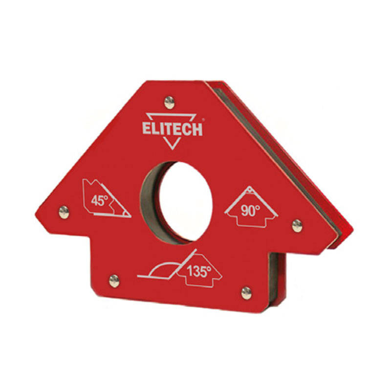 Угольник магнитный ELITECH 195307, 45/90/135°