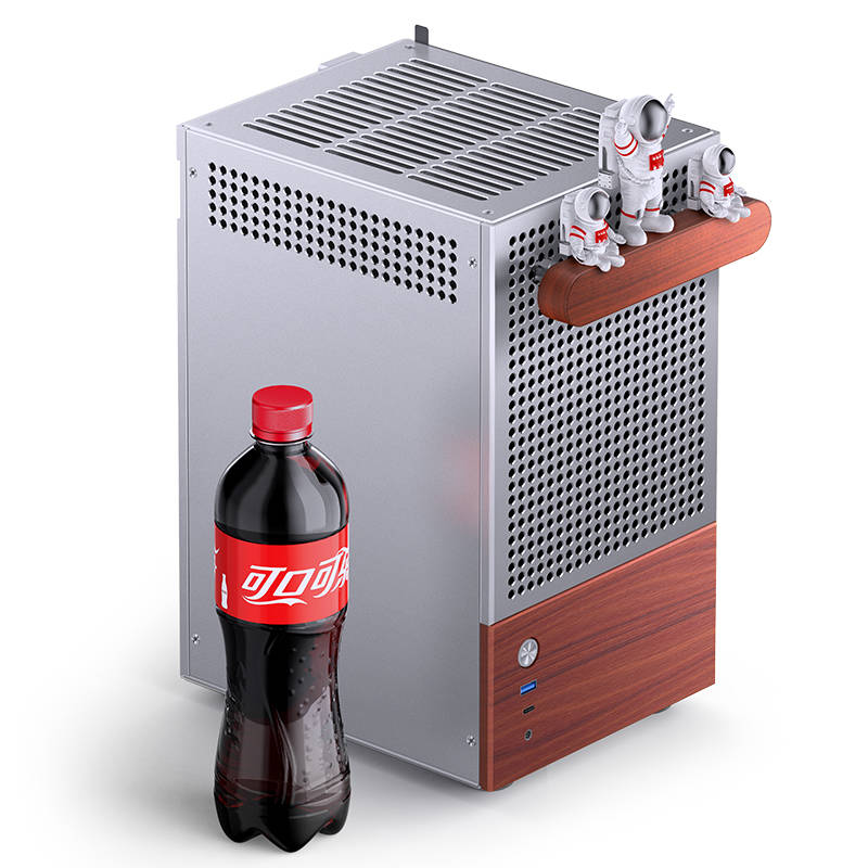 Корпус Jonsbo T6 Silver, mini-ITX, без БП