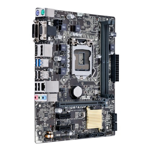 ASUS H110M-A RTL {S1151, H110, DDR4, PCI-E, D-SUB, HDMI, DVI, SATAIII, GBL, USB2.0, mATX (uATX)}