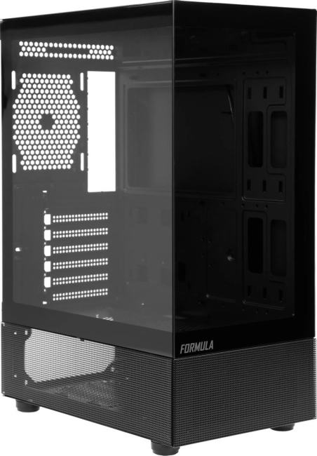 Корпус Formula Crystal Z1 черный без БП ATX 3x120mm 2xUSB2.0  1xUSB3.0  audio  bott PSU