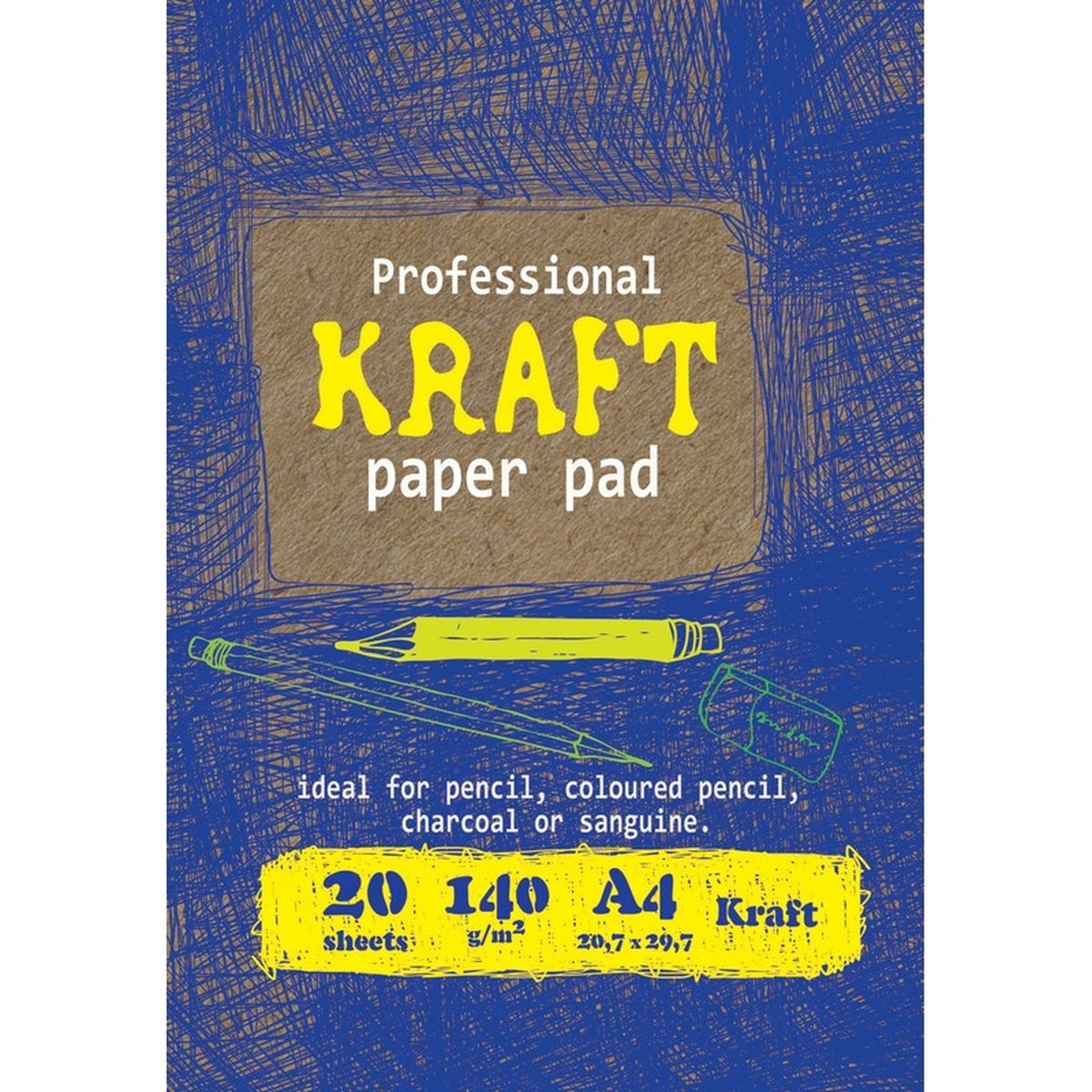 Папка для рисования А4, 20л Kroyter (140 г/кв.м)