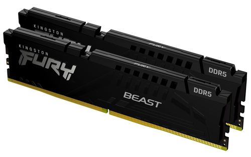 Память DDR5 2x32GB 6000MHz Kingston KF560C36BBEK2-64 Fury Beast Black Expo RTL Gaming PC5-48000 CL36 DIMM 288-pin 1.35В kit single rank с радиатором Ret