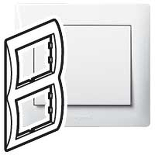 Legrand 771006 Galea Life Рамка 2 поста вертикальная  white  (771006)