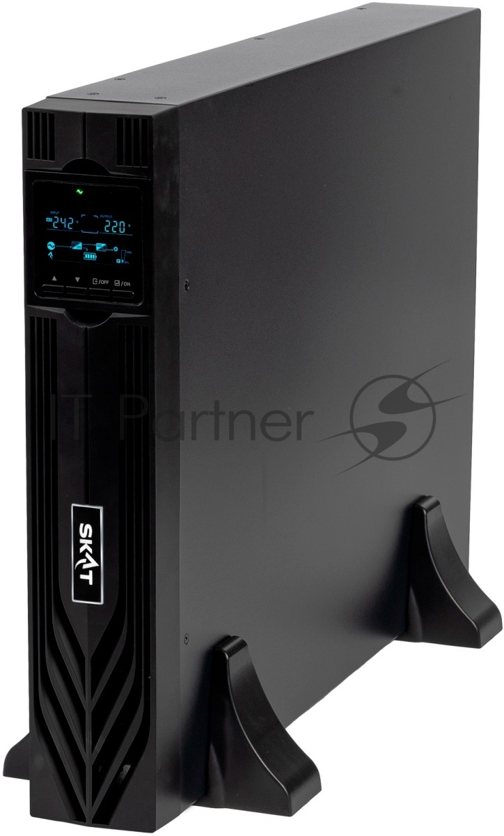 Источник бесперебойного питания Бастион SKAT-UPS 3000-RACK-ON-6X9-E P3 / 3000 ВА / 3000 Вт / 8 x IEC 320 C13, 1 x IEC 320 С19