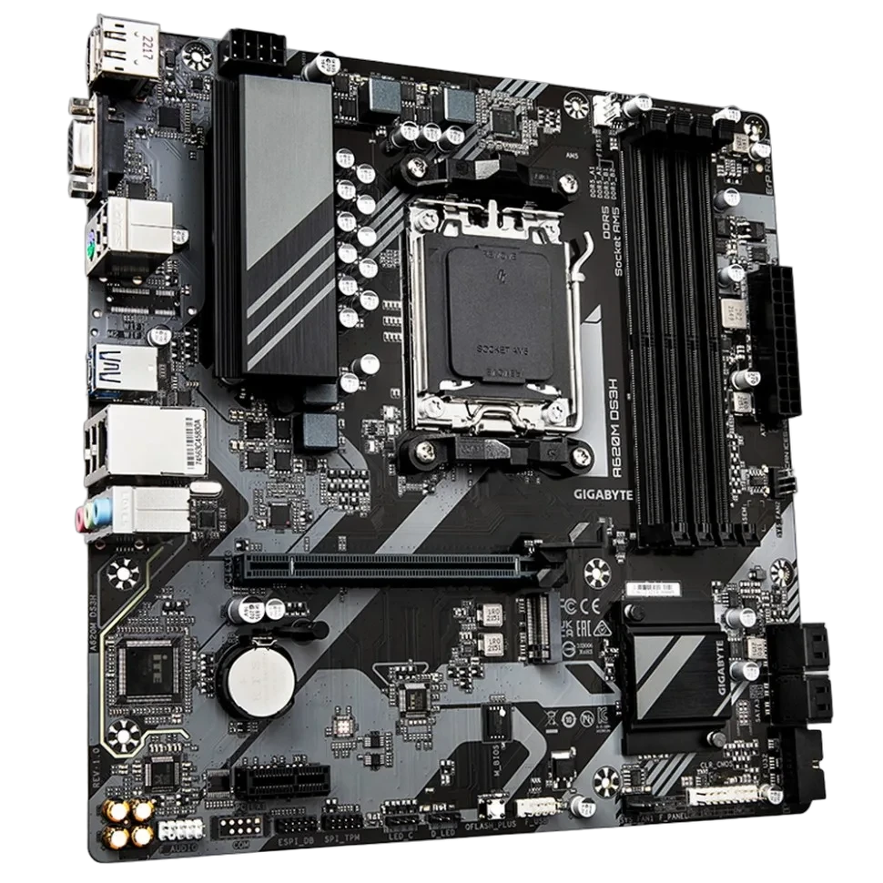 GIGABYTE A620M DS3H (RTL) AM5 <A620> PCI-E Dsub+HDMI+DP GbLAN SATA MicroATX 4DDR5