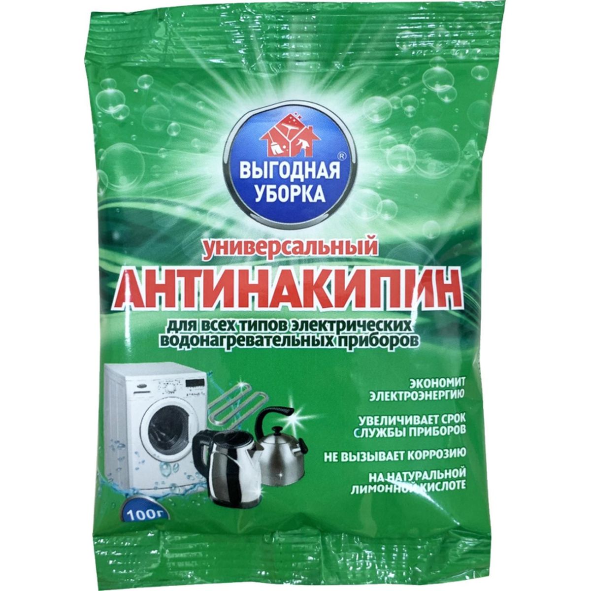 Средство для удаления накипи Выгодная уборка "Антинакипин", 100г (2315688), 20шт.