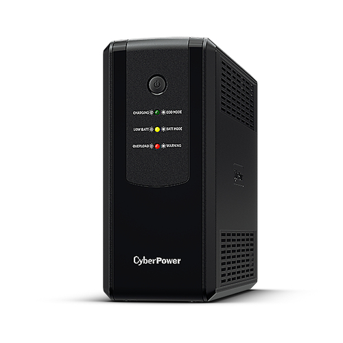 UT1200EG - Источник бесперебойного питания, CyberPower, UT1200EG, Мощность 1200ВА/700Вт, UTG-серия, Линейно-интерактивный, Напольный, LED/Rj11/RJ45 1Gb/USB/сухие контакты, AVR: 165-290В, АКБ 12В/5Ач*2 шт., Вых: 4xSchuko, Чёрный