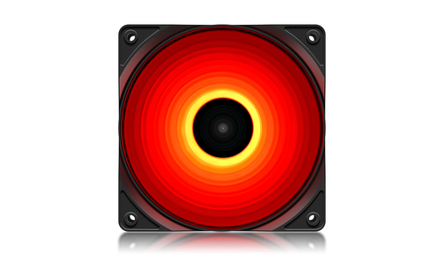 Вентилятор DEEPCOOL RF120R 120x120x25мм (96шт./кор, LED Red подсветка, 1300об/мин) Retail (DP-FLED-RF120-RD)