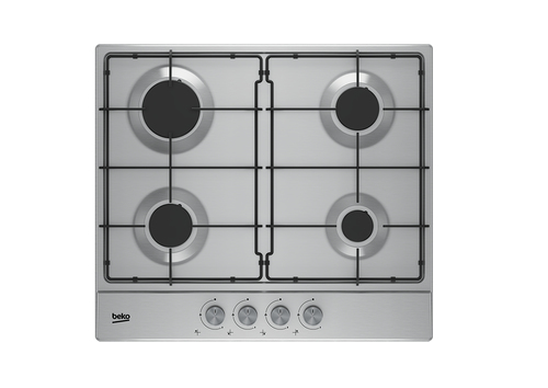 Газовая варочная поверхность Beko HIAG 64223 SX, 4 конфорки, нержавеющая сталь, 7400 Вт
