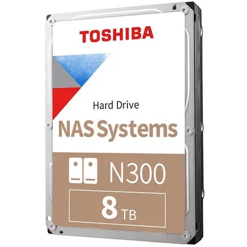 Жёсткий диск HDD 8TB SATA-III Toshiba N300 NAS (HDWG780UZSVA)