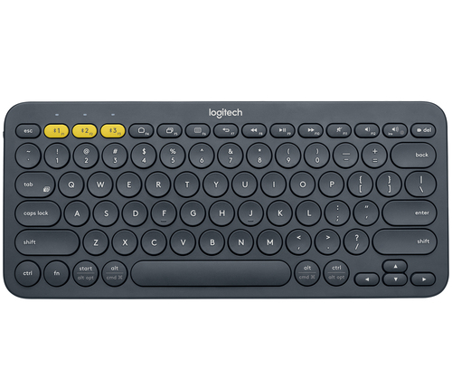Клавиатура беспроводная Logitech K380 (920-007590) темно-серый (неоригинальная гравировка)