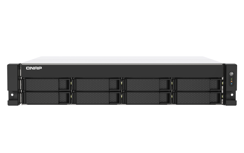 TS-853DU-RP-4G - Сетевой RAID-накопитель, 8 отсеков 3,5"/2,5", 2 порта 2,5 GbE BASE-T, HDMI-порт, стоечное исполнение,  2 блока питания. Intel Celeron J4125 2,0 ГГц (2,7 ГГц), 4 ГБ DDR4. Направляющие в комплект поставки не входят.