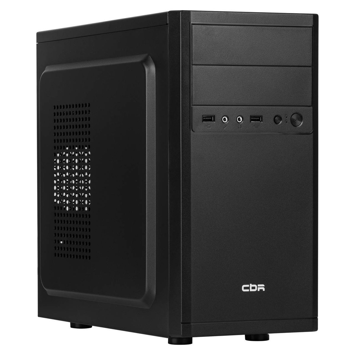 CBR mATX Minitower RD873, без БП, 2*USB 2.0, HD Audio+Mic, Black [PCC-MATX-RD873-WPSU]