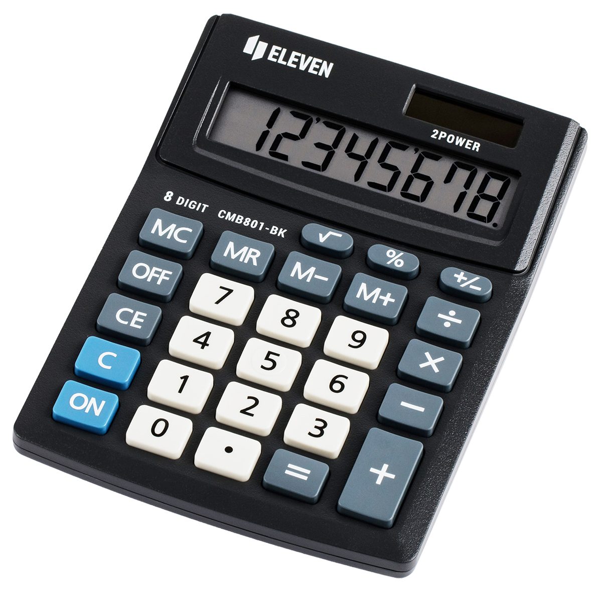 Калькулятор настольный Eleven Business Line CMB801-BK, 8-разрядный, двойное питание, черный (CMB801-BK), 120шт.