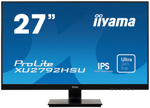 XU2792HSU-B1 - Монитор LCD 27'' [16:9] 1920х1080(FHD) IPS, nonGLARE, 75 Гц, 250cd/m2, H178°/V178°, 1000:1, 80M:1, 16.7M, 4ms, VGA, HDMI, DP, USB-Hub, Tilt, Speakers, 3Y, Black