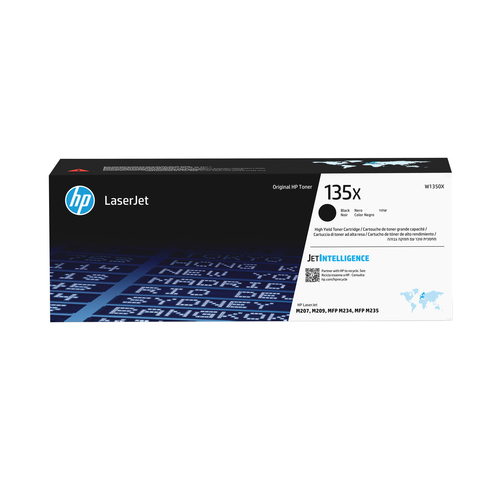 Картридж лазерный HP 135X W1350X черный бар.в компл. (2400стр.) для HP LaserJet M209dw M209, M234dwe M234