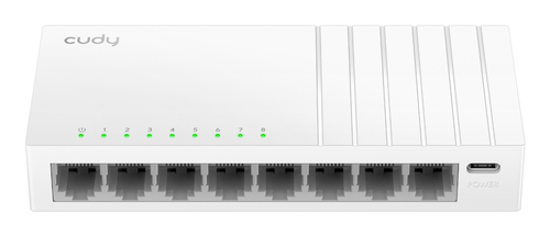 Коммутатор CUDY 8-Port 10/100 Mbps Desktop Switch 8-Port 10/100 Mbps Desktop Switch, 8 10/100M RJ45 Ports, Loop Detection, Desktop Plastic Case, Power Saving, Plug & Play, Wall-Mount