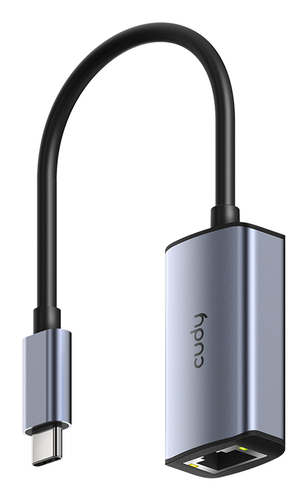 Концентратор CUDY USB-C to Ethernet Adapter Aluminum Portable USB-C to Gigabit Ethernet Adapter, Compatible with Laptop, MacBook, Surface, PC with Windows, XP, Mac/Linux and more (UE10C)