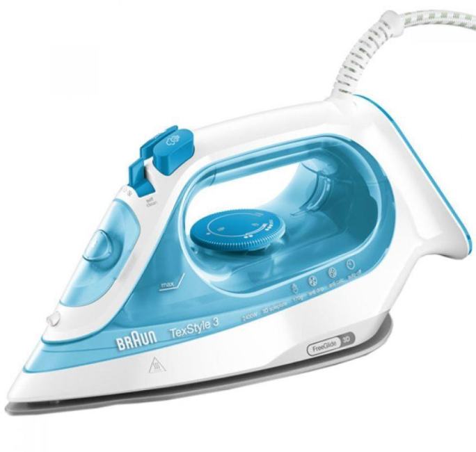 Утюг Braun TexStyle 3 SI3053BL, белый/голубой (SI3053BL)