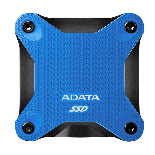 Твердотельный накопитель/ ADATA External SSD SD620, 2000GB, Type-C, USB 3.2 Gen2, R/W 520/460 MB/s, 80x80x15mm, Blue (5 лет)