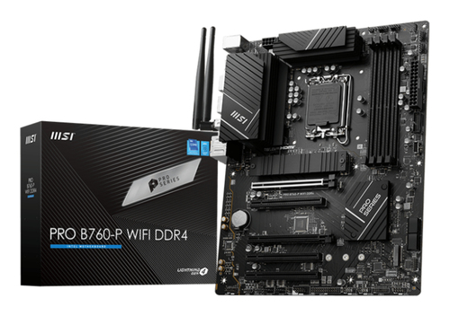 MICROSTAR MSI PRO B760-P WIFI DDR4 {B760, LGA1700, 4DDR4, 5PCI-Ex16, 3M.2, 4SATA3.0, 3USB3.2 Gen2, 3USB3.2 , Gen1}