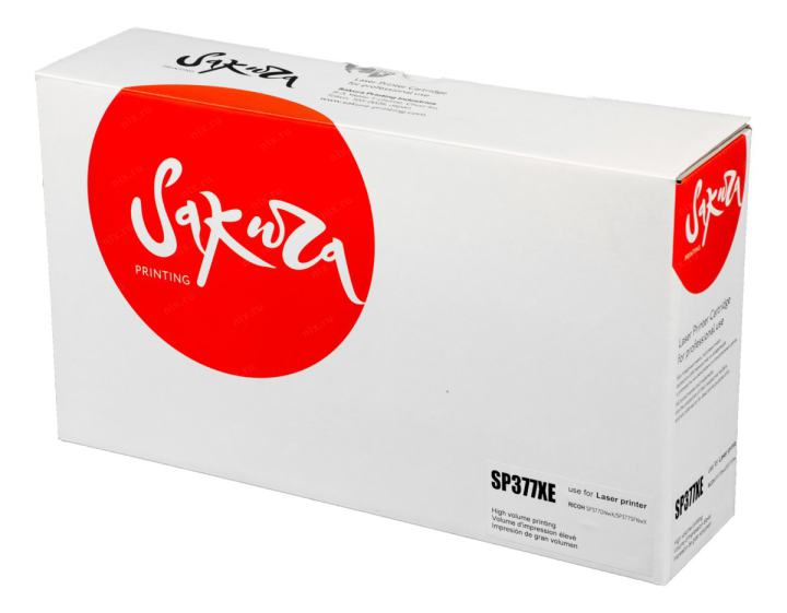 SASP377XE Картридж SAKURA SP377XE для Ricoh Aficio SP 377 Series, черный,  6 400 к.