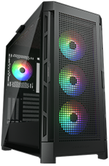 Корпус Cougar Airface Pro RGB CGR-5AD1B-AIR-RGB, E-ATX, 4×120 мм ARGB