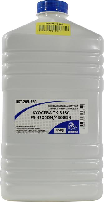 Тонер B&W Standart KST-209-650 (Kyocera TK-3130,  FS-4200DN/4300DN)  650г