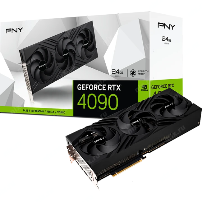 PNY VCG409024TFXPB1 Видеокарта/ VGA PNY NVIDIA GeForce RTX 4090 24GB  VERTO Triple Fan