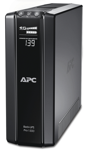 UPS 1500VA Power Saving Back-UPS Pro APC <BR1500GI> (подкл-е доп. батарей) защита телефонной линии,RJ-45,  USB,  LCD