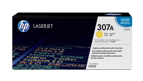 CE742A Картридж оригинальный HP 307A для Color LaserJet CP5225 желтый (7 300 стр.), CE742A