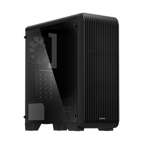 Компьютерный корпус MidiTower Zalman S2 TG TEMPERED GLASS WINDOW black (ATX, mATX, Mini-ITX, USB 2.0 x2, USB 3.0x1, без БП) (S2 TG)