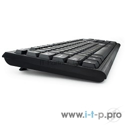 Клавиатура проводная Гарнизон GK-120, USB, черный, поверхность- карбон