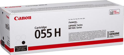 (Спец.цена) Оригинальный картридж Canon 055H BK 3020C002 7 600 стр. черный, увеличенной емкости для Canon LBP663Cdw/LBP664Cx/MF746Cx/MF742Cdw/MF744Cdw