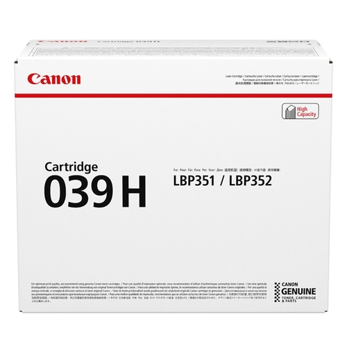 Картридж лазерный Canon Cartridge 039HBK (0288C001) черный (25000 стр.) для CANON LBP351x/352x