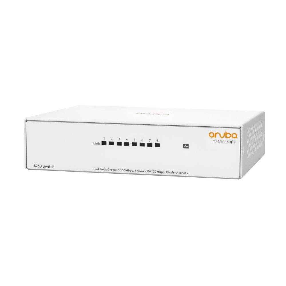 Коммутатор HPE R8R45A, Aruba Instant On 1430, 8×GbE, неуправляемый