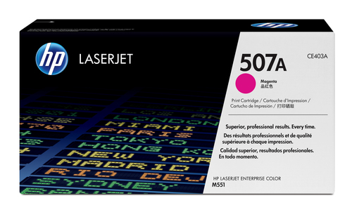 Тонер-картридж HP 507A Magenta для Enterprise 500 color M551n/M551dn/M551xh/M570dn/M570dw/M575dn/M575f (6000 стр) ( CE403A )