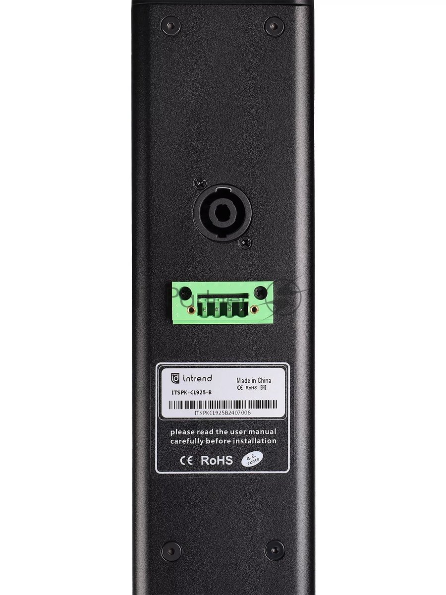 Звуковая колонна Intrend ITSPK-CL925-B пассивная, 9x2.5", 4 Ом (220 Вт RMS), SPL 114dB, 95Hz-20kHz, 120°x20° (HхV), вес 4.4кг, черный, крепление в комплекте, (цена за 1шт., в упаковке 2 шт., продается парами)