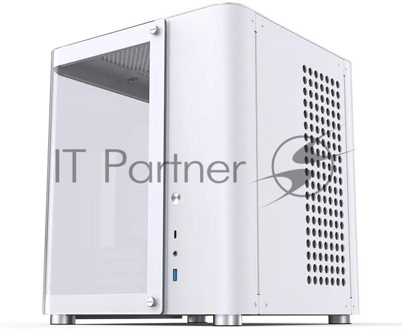 Компьютерный корпус без блока питания JONSBO TK-1, Mini-Tower, TG, no fan, 1xUSB-A 3.2 + 1xUSB-C 3.2, mATX, mITX White