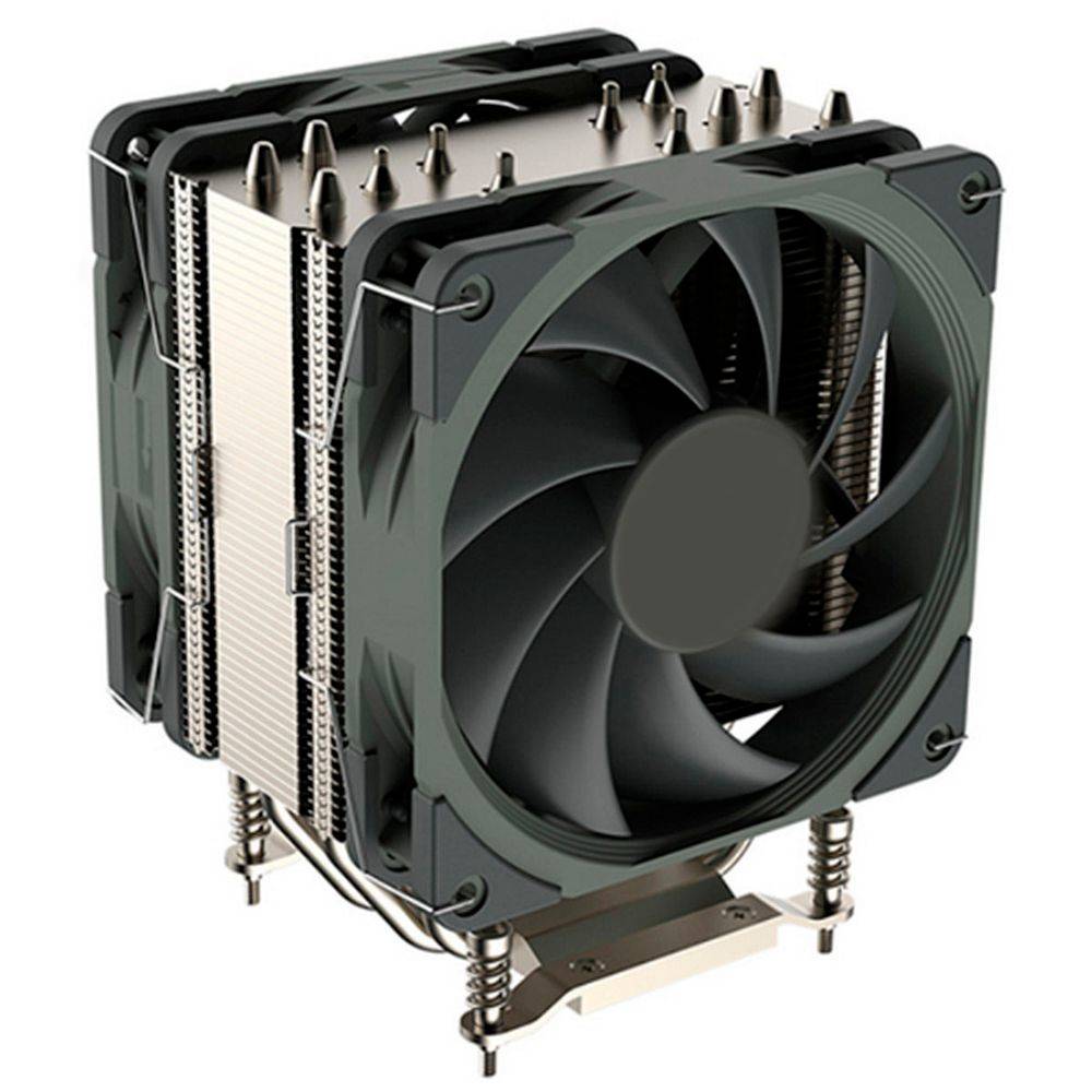 Вентилятор для процессора ALSEYE R26 CPU type: LGA1700 Electric voltage: 12 v Product size: 120mm*104mm*155mm Fan speed: PWM 1000-2520RPM Noise value: 28dBA (MAX) Air volume: 92CFM (MAX) Fan connector: 4pin PWM Bearing type: double ball bearing Heatpipe Quantity: 6 TDP: 280 WMaterial: Copper base + aluminum fin +6 heat pipe (AS.01.07.0193)