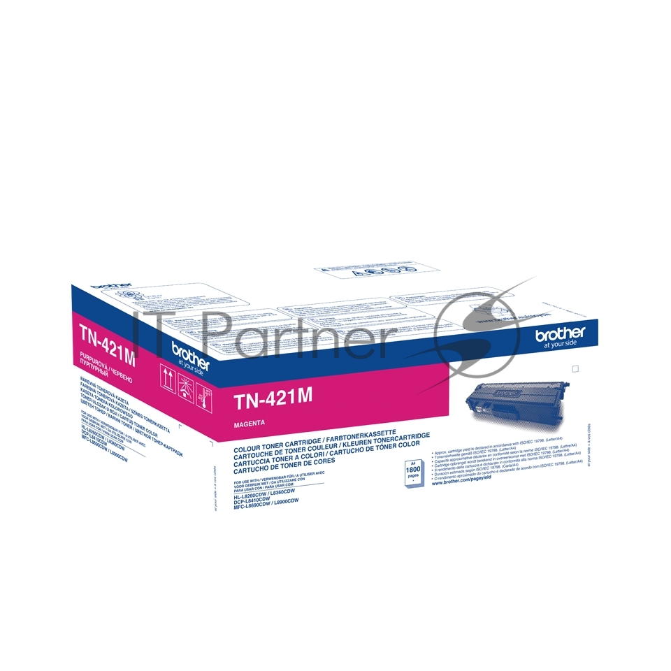 Картридж лазерный Brother TN-421M пурпурный для HLL8260CDW,DCPL8410CDW, MFC-L8690CDW 1 800 стр.