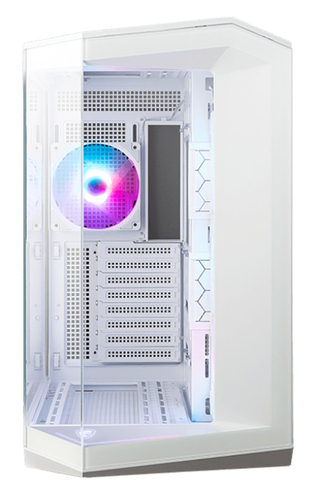 Компьютерный корпус MSI MAG Pano 100R PZ WHITE, Mid Tower, ATX, 2xUSB 3.2 Gen 1, 1xUSB 3.2 Gen2 Type-C, 3x120мм ARGb Reverse Blade Fan, 1x120мм ARGb Fan, ARGb+PWM Control Board,Tempered Glass Window, Brown Box