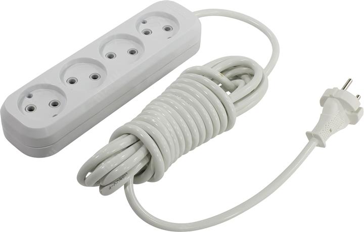 Удлинитель Smartbuy SBE-10-4-05-N White (5м) (4 розетки)