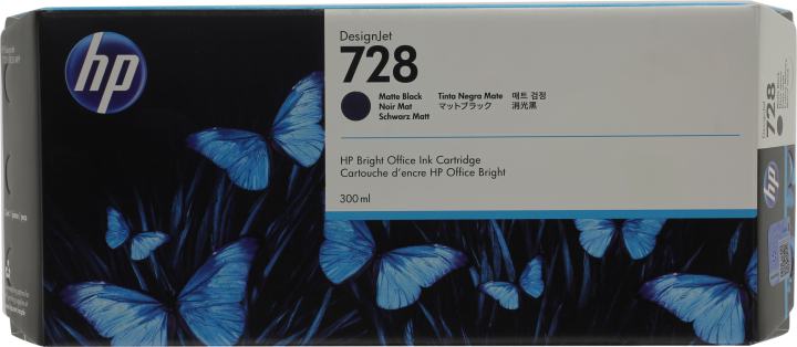 Картридж HP F9J68A (№728) Matte Black для HP  DesignJet  T730/T830